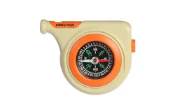 Aurora® Toys Durable Camp Arcadia™ 8cm Pocket Compass & Whistle Brown Toy