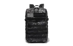 ATBP Military Tactical Molle Rucksack Backpack Large Travel Backpack Hiking Daypack Camping Hunting Backpack-camouflage black 2