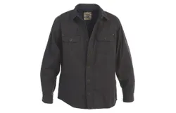 Gioberti Men&apos;s 100&percnt; Cotton Brushed and Soft Twill Shirt Jacket with Flannel Lining