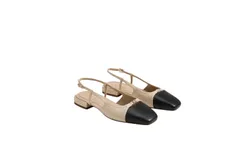 Sam Edelman Kara Slingback Flat In Sand&sol;black