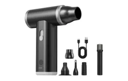 Compressed Air Dusters-Keyboard Cleaner for Office-Black--J01PRO Upgraded wind power-metal version