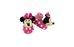 Minnie Mouse Plush 3D Sock Top Slippers