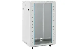 18U Network Cabinet with Swivel Feet 19" IP20 23&period;6"x23&period;6"x39&period;4"