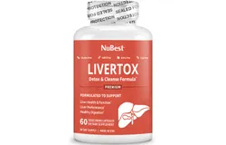 LiverTox&comma; Advanced Formula for Liver Detox&comma; Cleanse & Digestion&comma; 60 Vegan Capsules