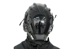 CosTribe Punk Gothic Helmet Mask Futuristic Techwear Sci Fi Halloween Cosplay Halloween Party Music Accessories-Style C