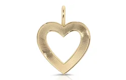 Hannah Open Heart Pendant by eklexic