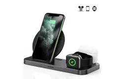 3-in-1 Wireless Charger For Cell Phone Watch Headset&comma; Foldable Multi-function Wireless Charger