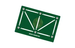 Football Training Mat Football Skill Mat 60x40cm NonSlip Football Practice Mat Green