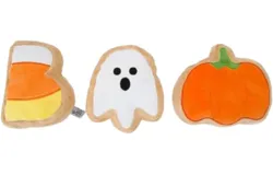 Boo Sugar Cookie Halloween Plush Dog Toys &lpar;Small&rpar;