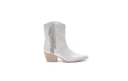 Miim Women&apos;s Layla Rhinestone Fringe Bootie In Silver