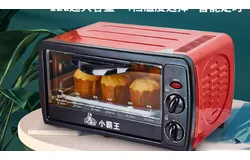 Electric oven household 12L multifunctional mini bread oven household appliances small oven kitchen small appliances-red