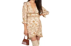Cleobella Victoria Mini Dress In Autumn Block Print