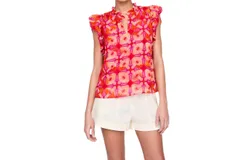Marie Oliver Maison Top In Guava