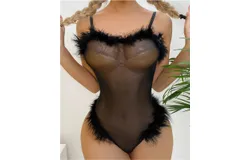 Lingerie&comma; Women&apos;S One-Piece Corset&comma; Mesh Lingerie&comma; Slimming Pajamas