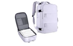 Travel Laptop Backpack&comma; Business Bag Fit 16 inch Laptop for Men Women &lpar;Purple&rpar;