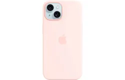 Apple - iPhone 15 Silicone Case with MagSafe - Light Pink