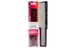 Flat Top Clipper Carbon Comb High Heat Resistant 8 by SalonChic for Unisex - 1 Pc Comb