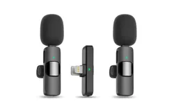 MAYBESTA Wireless Mini Microphone for iPhone 15 - Bluetooth Lavalier Android Mic for YouTube Video Recording&comma; Clip-on USB C Phone Microphones - Type-c