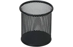 Black Pen Holder Cup for Desk&comma; Black Wire Mesh Pencil Cup Holder for Desk Office Pen Organizer