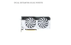 Dual GeForce RTX 4070 SUPER 12GB GDDR6X white overclocking version graphics card&comma; axial fan&comma; 2&period;56 slot design