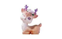 For Creative Resin Cartoon Deer Figurine Resin Reindeer Statue Home Decor Miniature Animal Cake Desktop Decorative Ornament Multicolored