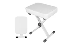 5 Core Keyboard Bench 3" Padded Cushioned Piano Stool Height Adjustable Guitar Seat Folding Portable