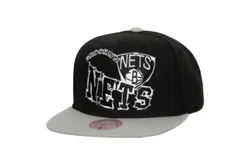 Mitchell & Ness Men&apos;s Nba Brooklyn Nets Crooked Path Snapback Cap In Black