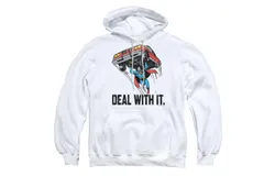 DC Comics Deal With It Adult Pull Over Hoodie &sol; Hooded Sweatshirt