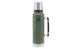Stanley Classic Vacuum Insulated Wide Mouth Bottle - Charcoal - BPA-Free Stainless Steel Thermos for Cold & Hot Beverages - 1L