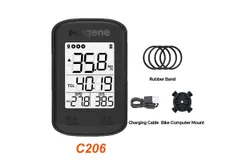 Magene C206 GPS Road MT Bike Computer-Black