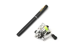 Pocket Collapsible Fishing Rod Reel Combo Mini Pen Fishing Pole Kit Telescopic Fishing Rod Spinning Reel Combo Kit