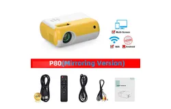 Hd Projector P80 Small projector Portable children&apos;s Smart projector supports 1080P