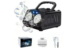 SHCKE Automatic Bubble Machine Upgrade Bubble Blower  -black