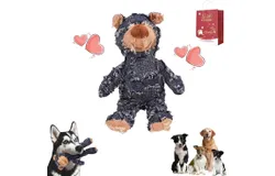 Unbreaka Bear&comma; Unbreakable Bear Dog Toy&comma; 2025 New Indestructible Bear Dog Toy&comma; Squeaky Dog Toys for Aggressive Chewers&comma; Teddy Bear Dog Toy to Keep Them Busy for Large Medium Dog &lpar;Blue&comma; Large&rpar;
