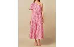 English Factory One Sided Love Maxi Dress In Pink