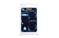 Triton CockRing W&sol;Knubbs 3Pk Blk