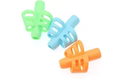 3 pcs Adorable Ring Pencil Grips Eco-friendly Soft Silicone Pencil Holders Writing Posture Correction Finger Grip for Kids Preschoolers Special Education Supplies Pencil Grippers Set of 3 multicolor