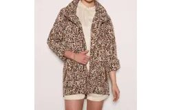 Tart Collections Cory Print Jacket In Taupe Watercolor
