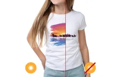 Girls Crew Tee - Wild Horse - White by DelSol for Women - 1 Pc T-Shirt &lpar;YXL&rpar;