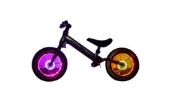 LED Bike Wheel Light&comma; Colorful Bicycle Hub Light with Optical Design&comma; Vibration Sensor Auto On&sol;Off&comma; USB Rechargeable&comma; IP55 Waterproof&comma; Good Bike Accessories Gift for Teenagers and Kids
