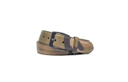 W&period; Kleinberg Unisex - Leather Belt In Olive
