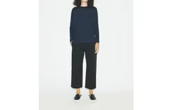 6397 Duofold Long Sleeve Man Tee In Navy&sol;black