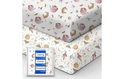 Premium Fitted Baby Boy Crib Sheets for Standard Crib Mattress Ultra-Soft Jersey Knit Crib Mattress Sheet&comma; Safe and Snug&comma; Durable&comma; Stylish Crib Sheet&comma; 28&apos;&apos;x52&apos;&apos;x9&apos;&apos; Extra Deep Pocket