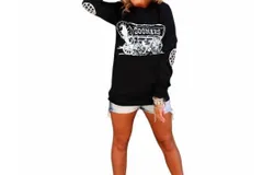 Gameday Couture University Of Oklahoma Elbow Patch Tee In Black