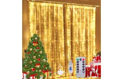 300 Led Light Curtain 3x3m Usb RGB Multicolor Party Decoration&comma; Warm White