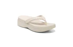 Vionic Women&apos;s High Tide Ii Platform Sandal - Wide Width In Cream Patent