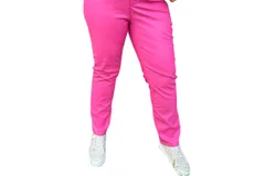 Judy Blue High Waist Faux Leather Straight Leg Pant - Reg&sol;curvy In Hot Pink