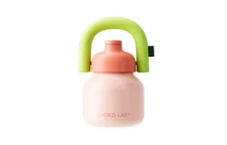 Insulated Water Bottle with Straw Lid&comma; handle&comma;Straw & Screw Top&comma;33oz&comma; &lpar;Pink&Green&rpar;