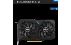 ASUS DUAL-RTX3060-12G-V2 V2 overclocked version 12GB GDDR6 graphics card&period;