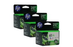 3x HP CH564WA 61XL High Yield Tri-color 330 pages Original Ink Cartridge
